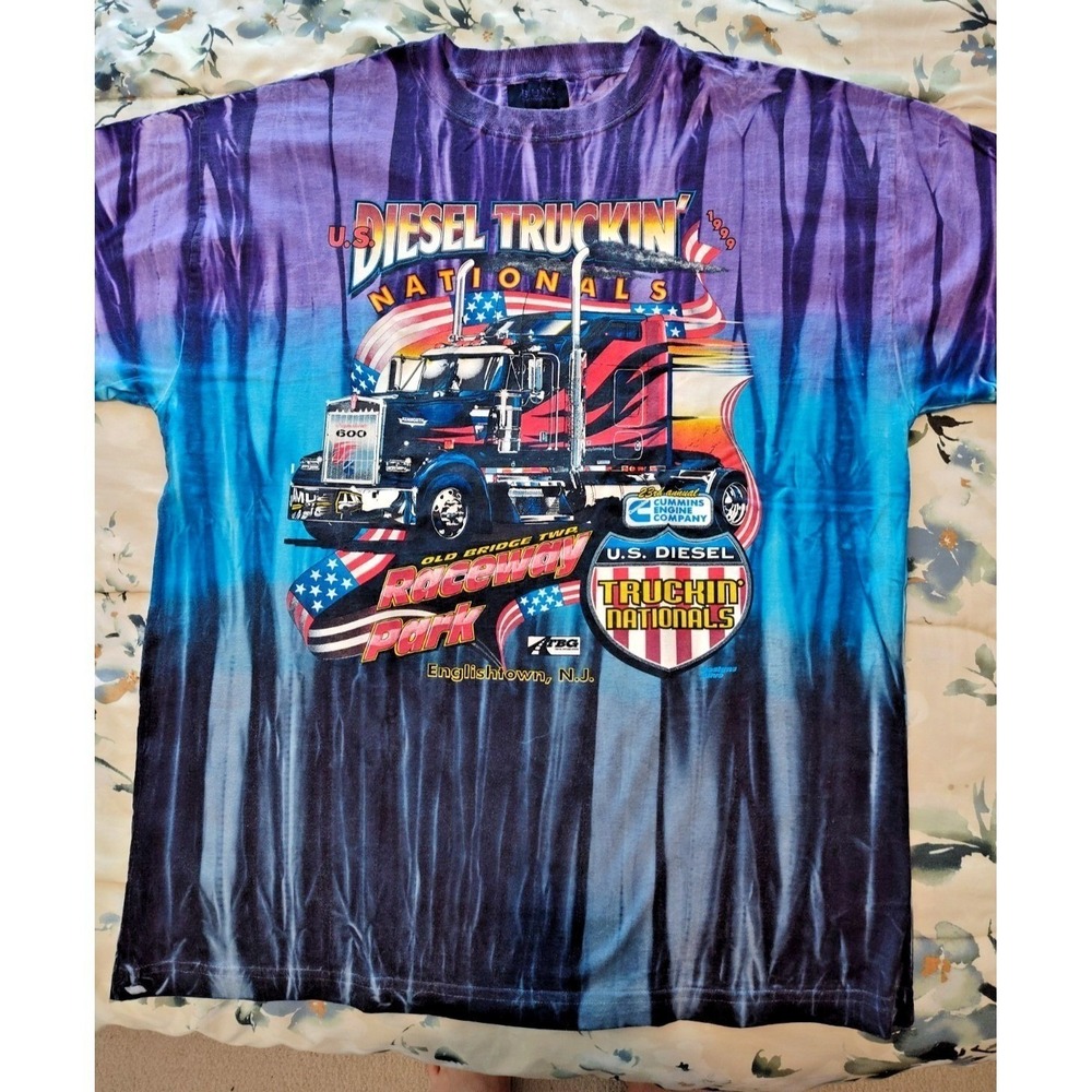23rd Annual US Diesel Truckin Nationals Purple T Shirt Size‎ L Y2K